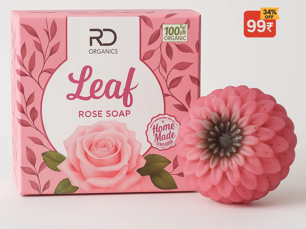 Leaf Rose Soap